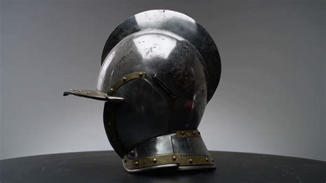 Silver Knight Helmet Armor Studio Stock Motion Graphics SBV-347315979 ...