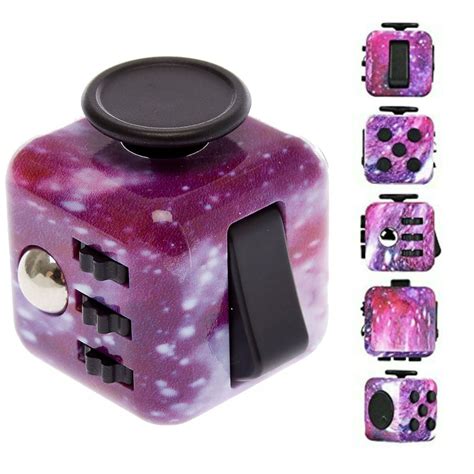 Fidget Cube Stress Anxiety Pressure Relieving Toy Great for Adults and ...