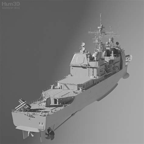 Ticonderoga-class cruiser 3D model - Ship on Hum3D