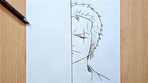 Zoro Face Drawing