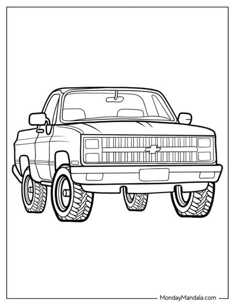 Coloring Pages Of Old Chevy Trucks