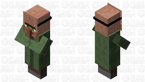 Villager with Villager face mask disguise Minecraft Mob Skin