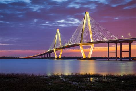 Charleston SC Arthur Ravenel Jr Bridge Photograph by Dave Allen - Fine ...