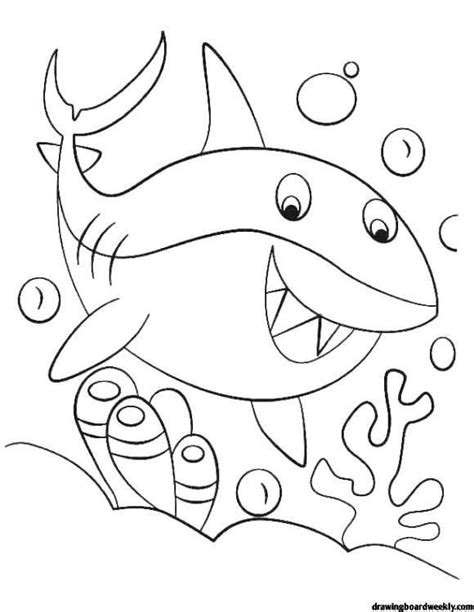 Baby Shark Coloring Pages Free - coloring pages