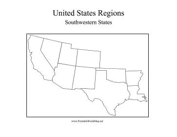 Southwest States Map