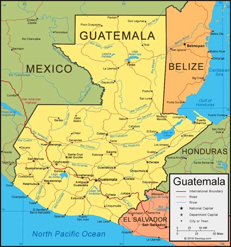 Guatemala Map and Satellite Image