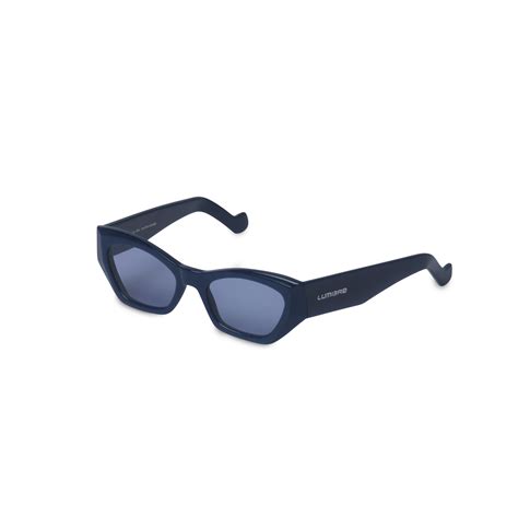 Cat-Eye Sunglasses Blue/Light Blue - LUMI3RE