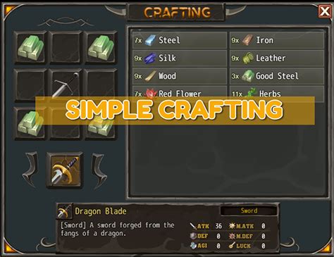 Simple Crafting plugin (MV + MZ) | RPG Maker Forums