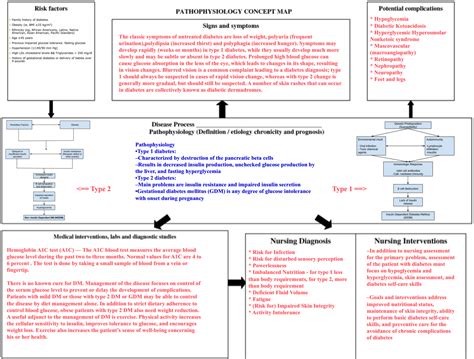 Diabetes Mellitus Pathophysiology Concept Map - Resume Samples