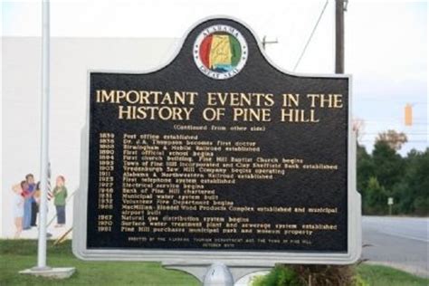 Pine Hill, Alabama Historical Marker