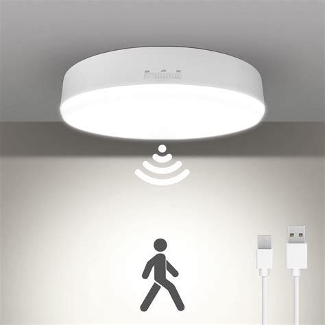 Rechargeable Motion Sensor Light Indoor, 7.4 inch Closet Lights Motion ...