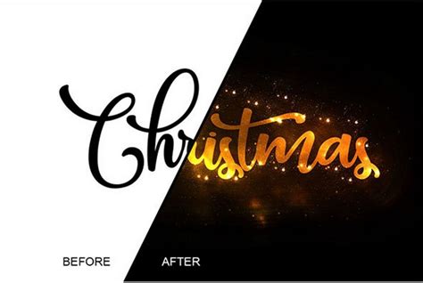 15+ Christmas Photoshop Brushes, Actions & Text Effects | Design Shack