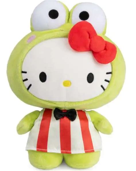 Sanrio Hello Kitty Hello Kitty in Keroppi Costume 9.5 Plush Gund - ToyWiz