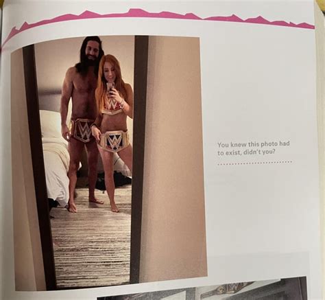 Photo from Becky Lynch's autobiography: Becky Lynch and Seth Rollins ...