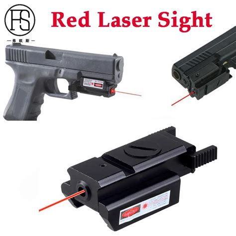 Tactical Hunting Pistol Red Dot Laser Sight 20mm Mount Military Red Dot ...