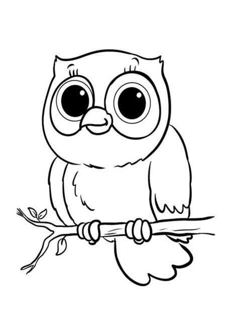 Free & Easy To Print Owl Coloring Pages | Owl coloring pages, Animal ...