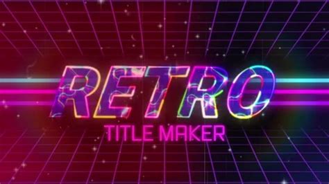 After Effects Template: Retro Title Maker #145254514 | Pond5