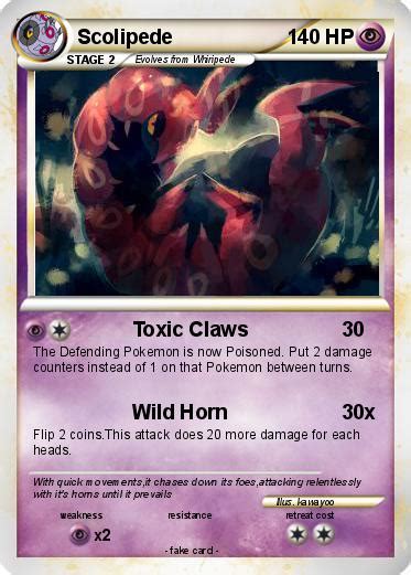 Pokémon Scolipede 114 114 - Toxic Claws - My Pokemon Card