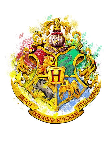 Hogwarts crest Digital Art by Midex Planet