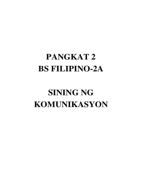 Pangkat 2 Fil108 | PDF