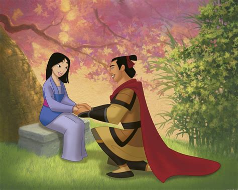 Shang proposed to Mulan in a marriage proposal on one knee. How ...