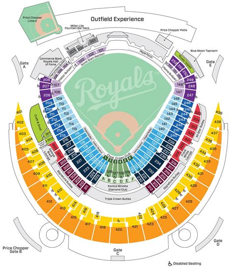 Royals Stadium Seating Map - Map Of Zip Codes