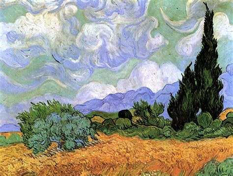 Free download | HD wallpaper: Vincent van Gogh, Wheat Field, with ...