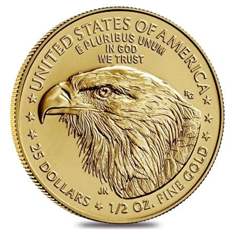 2021 1/2 oz $25 USD American Gold Eagle Type 2 Coin BU | European Mint