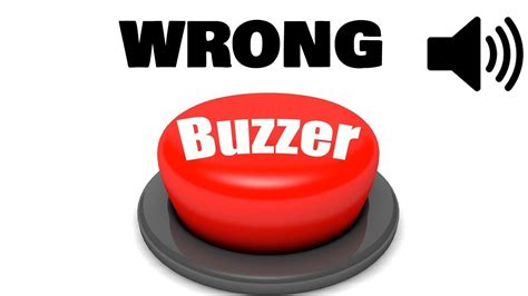 Buzzer Wrong Answer Sound Effect - YouTube