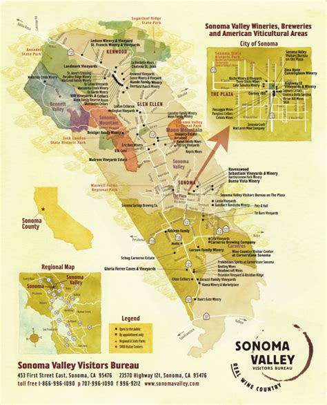 Map Of Wineries In Sonoma County California - Printable Maps