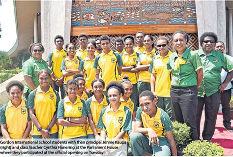 Gordon International School Students happy to sing in PNG parliament ...