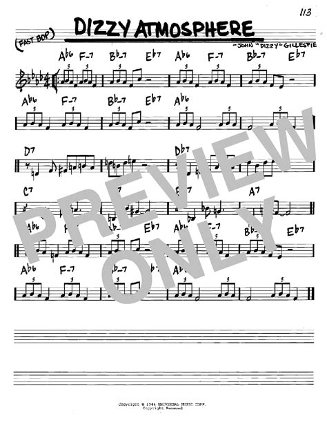 Dizzy Atmosphere | Sheet Music Direct