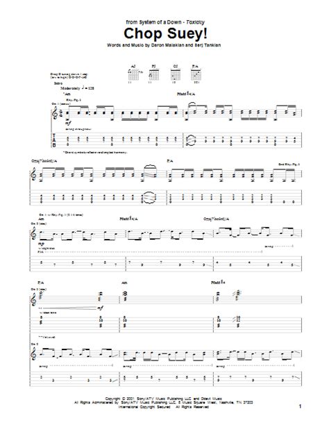 Chop Suey! by System Of A Down - Guitar Tab - Guitar Instructor