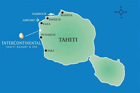 Resort Map & Location - InterContinental Tahiti Resort & Spa