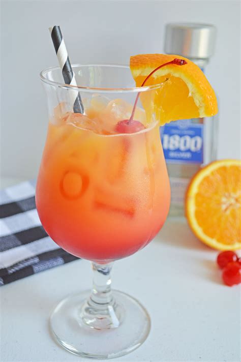 Tequila Sunrise Cocktail Recipe » Sunny Sweet Days | Tequila sunrise ...