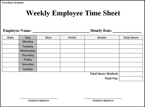 timesheets download - Google Search | Templates printable free ...