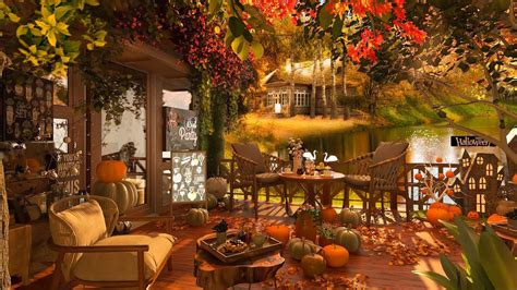 Beautiful Relaxing Music, Peaceful Cafe Music, "Autumn Colors Morning ...