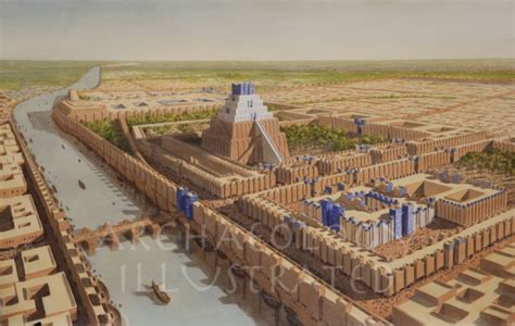 Babylon, the Tower of Babel, the Temple of Marduk and the Euphrates ...