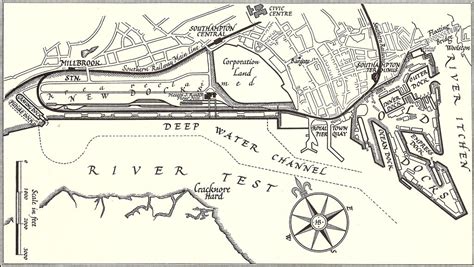 Plan of Southampton Docks and railway links - Southern Rai… | Flickr