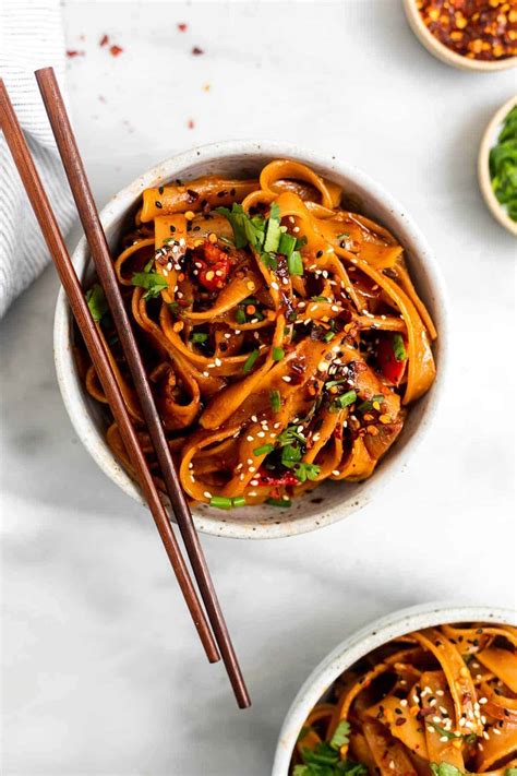 Spicy Chili Garlic Noodles - Eat With Clarity