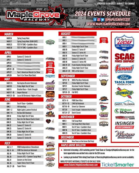 MG Schedule — Postimages