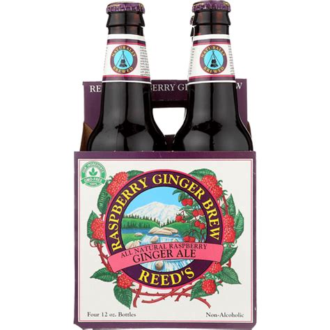 Reed's Ginger Beer Ginger Brew - Raspberry - Case of 6 - 12 Fl oz ...