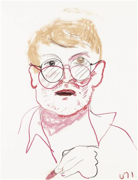 David Hockney (b. 1937) | Self-Portrait | 1980s, Drawings & Watercolors ...