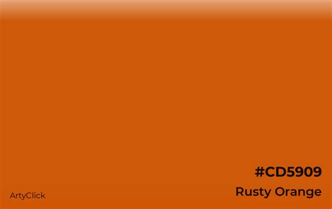 Rusty Orange Color | ArtyClick