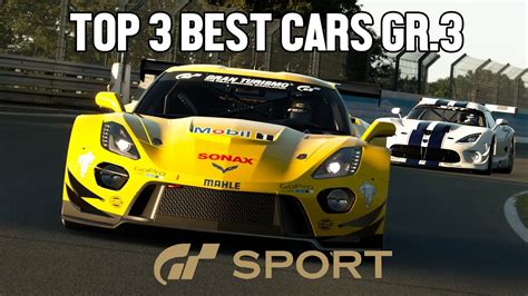 TOP 3 BEST CARS GR.3 | Gran Turismo Sport - YouTube