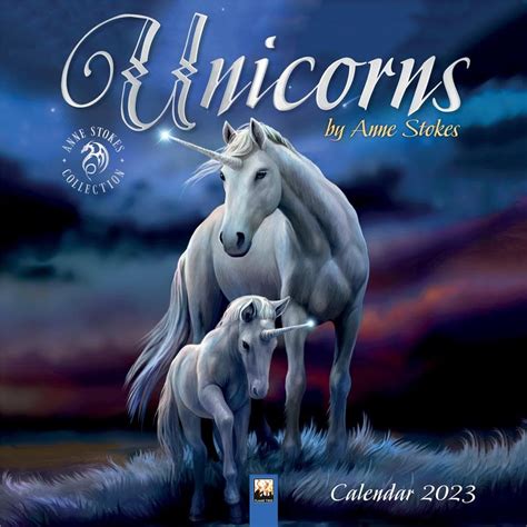 Unicorns by Anne Stokes 2023 Wall Calendar in 2022 | Art calendar, Wall ...