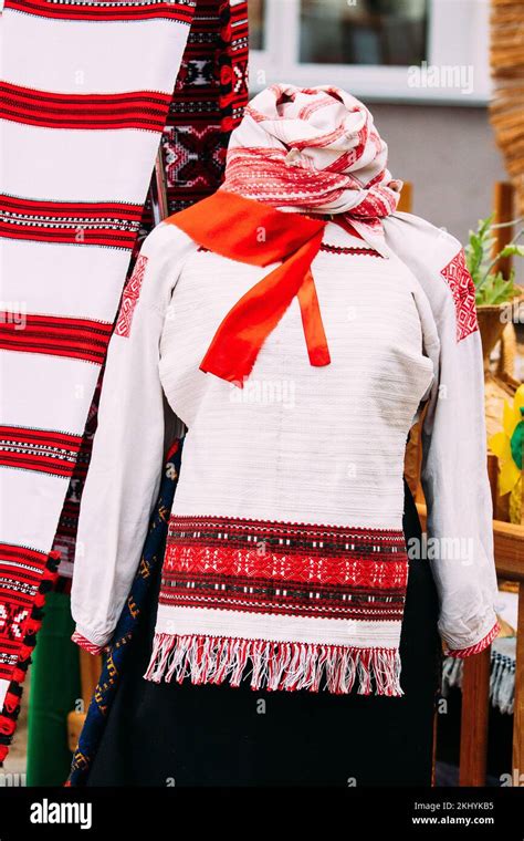 Traditional Embroidered Belarusian Clothes. Belarusian Culture ...