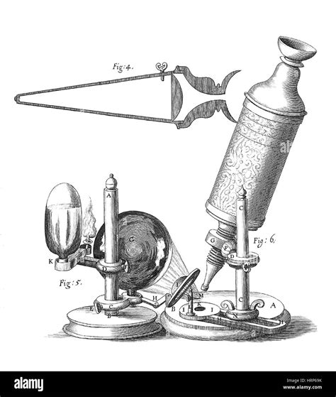 Robert Hooke Microscope, 17th Century Stock Photo - Alamy