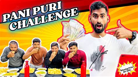 Pani Puri Challenge With Friends | Golgappa Challenge | Epic vlogger ...