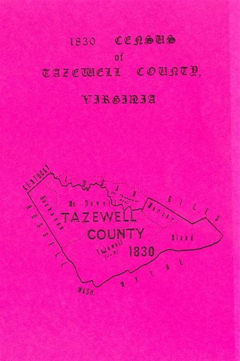 Tazewell County, Virginia 1830 Census - Mountain Press and Southern ...